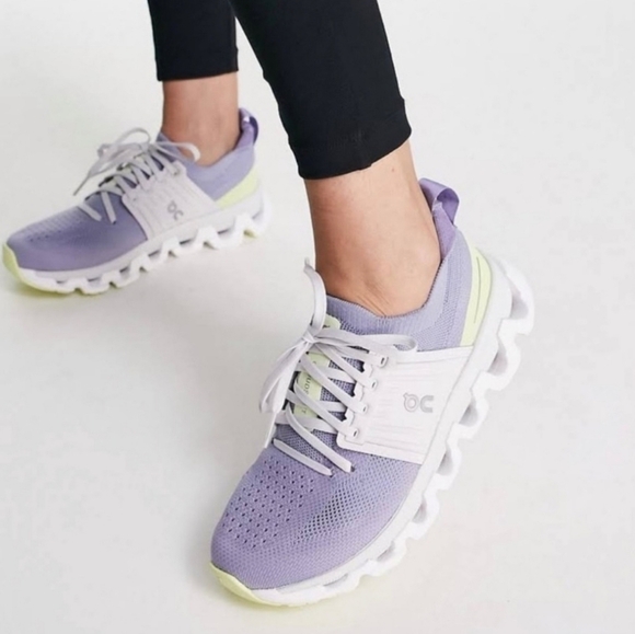 On Running "Cloudswift III 3" Sneakers Grey Gray Neon Yellow | Women's Size 9 - Picture 2 of 14
